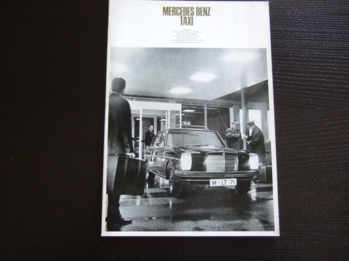 Mercedes brochure taxi - brochure, ·