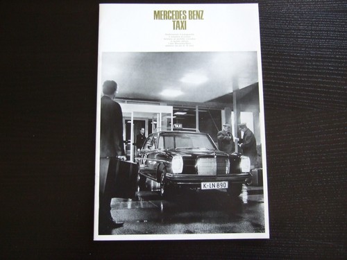 Mercedes brochure taxi - mercedes,