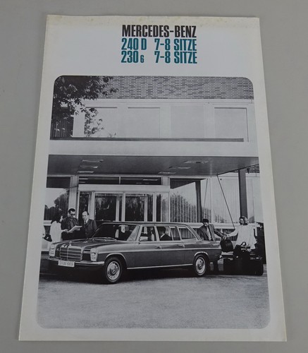Brochure mercedes benz - mercedes-benz, w114/8